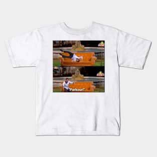 Parkour on the Friends couch Kids T-Shirt